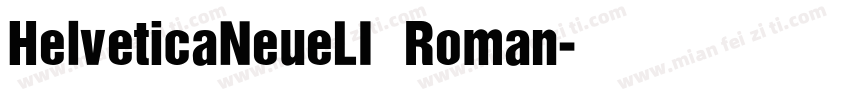 HelveticaNeueLI Roman字体转换